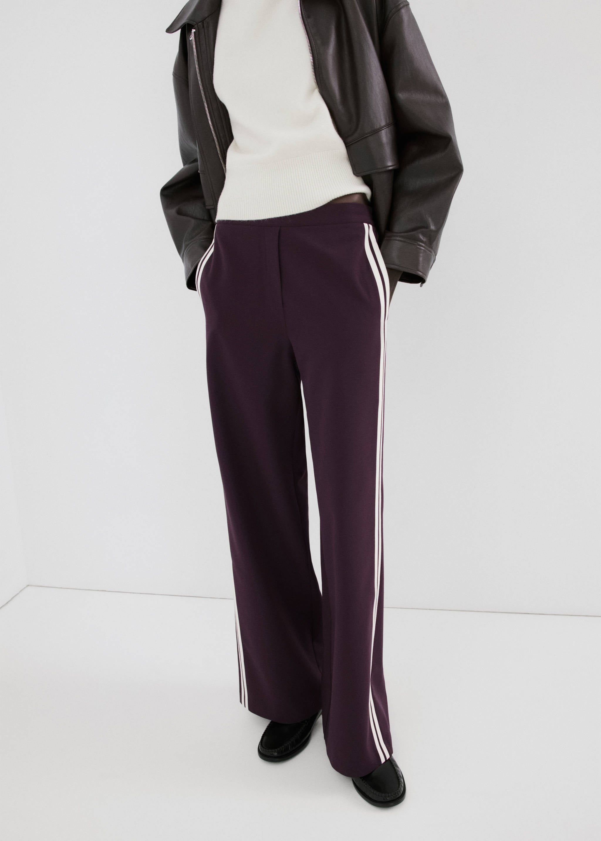 Mango trousers sophie in wine-002
