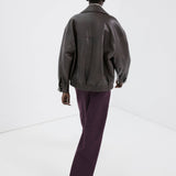 Mango trousers sophie in wine-003