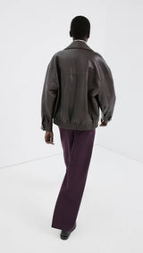 Mango trousers sophie in wine-003