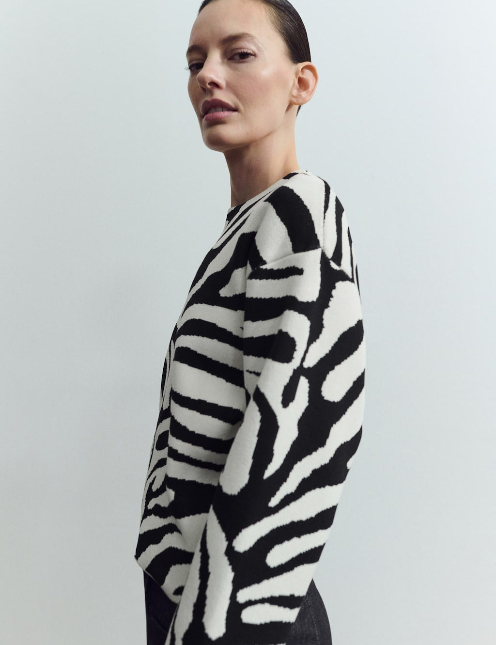 Mango sweater cebrina in black - Image 1