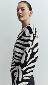 Mango sweater cebrina in black - Image 1