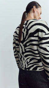 Mango sweater cebrina in black - Image 6