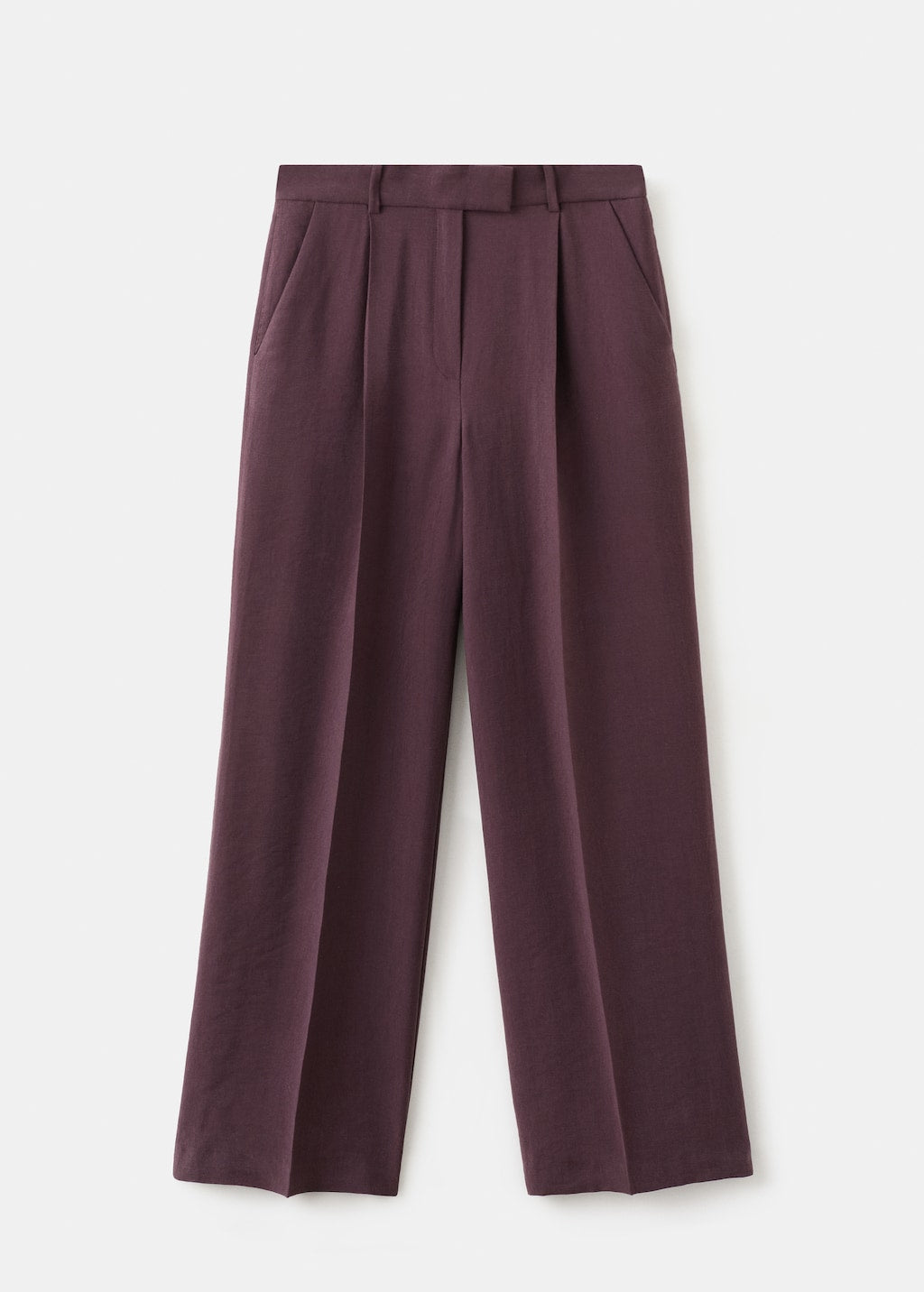 Mango trousers veronica in purple brown - Image 2