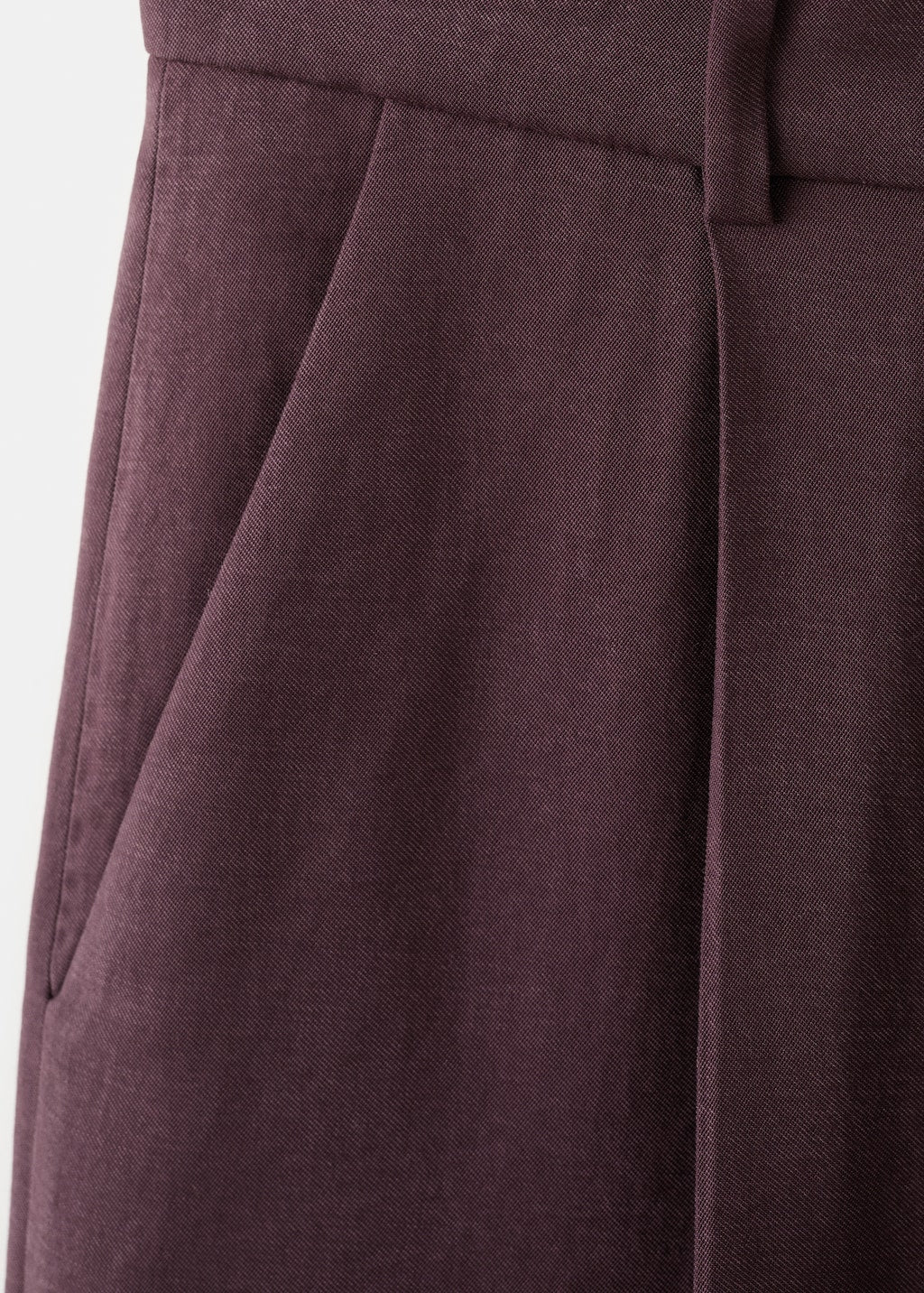Mango trousers veronica in purple brown - Image 3