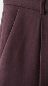 Mango trousers veronica in purple brown - Image 3