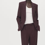 Mango trousers veronica in purple brown - Image 4