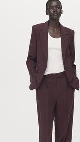 Mango trousers veronica in purple brown - Image 4