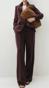 Mango trousers veronica in purple brown - Image 5