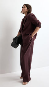 Mango trousers veronica in purple brown - Image 6