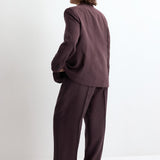 Mango trousers veronica in purple brown - Image 7