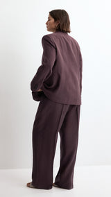Mango trousers veronica in purple brown - Image 7