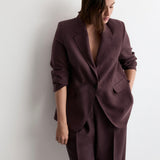 Mango trousers veronica in purple brown - Image 8