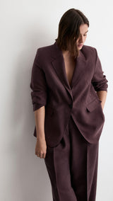 Mango trousers veronica in purple brown - Image 8
