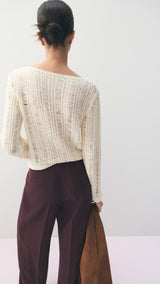 Mango trousers veronica in purple brown - Image 9