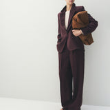 Mango trousers veronica in purple brown - Image 10