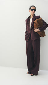 Mango trousers veronica in purple brown - Image 10