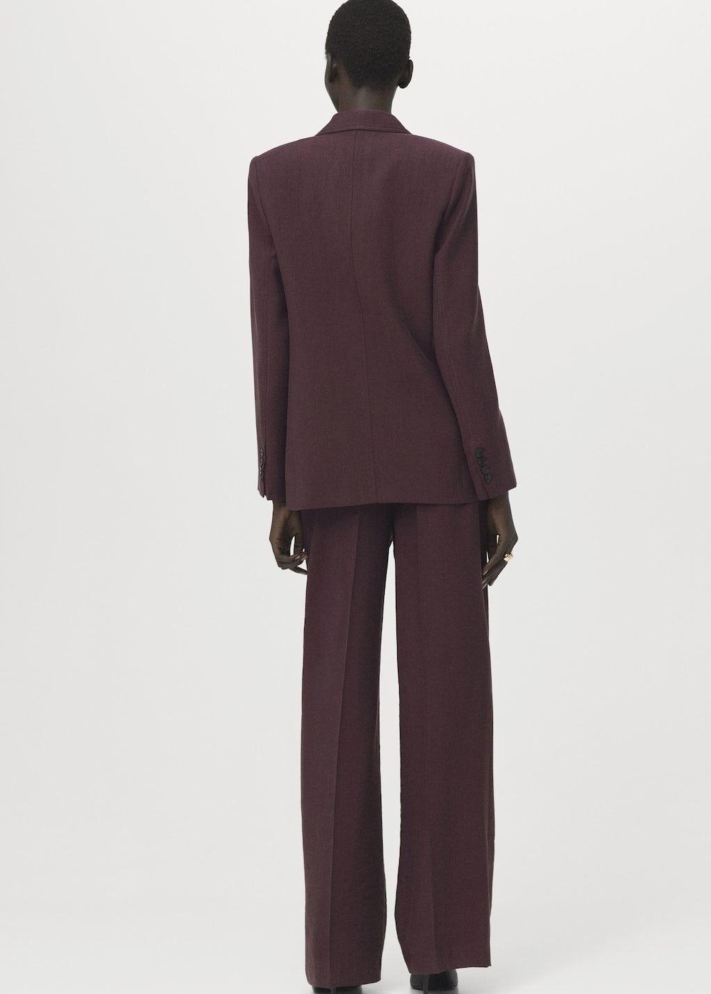 Mango trousers veronica in purple brown - Image 12