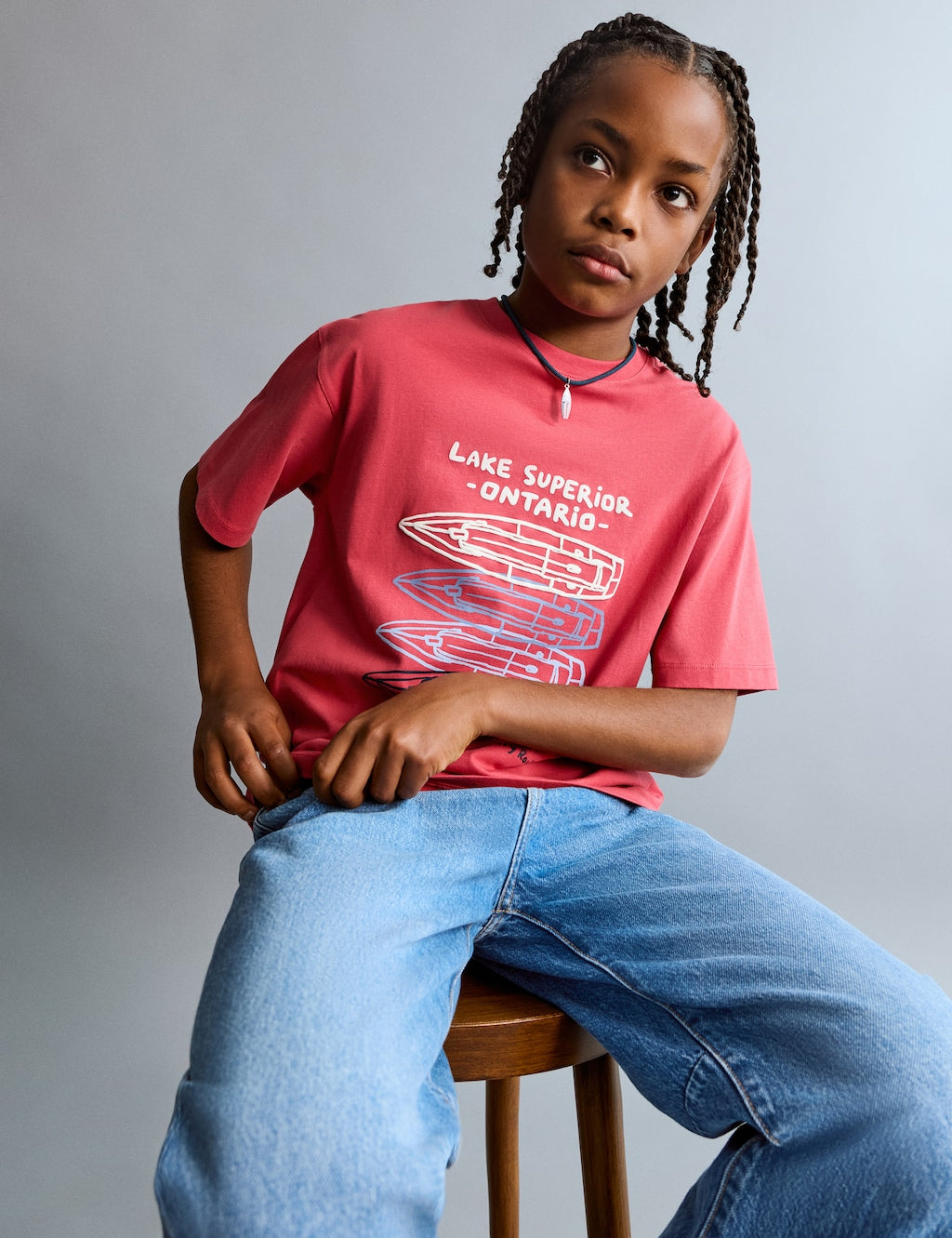 Mango t-shirt fbarcas in red - Image 1
