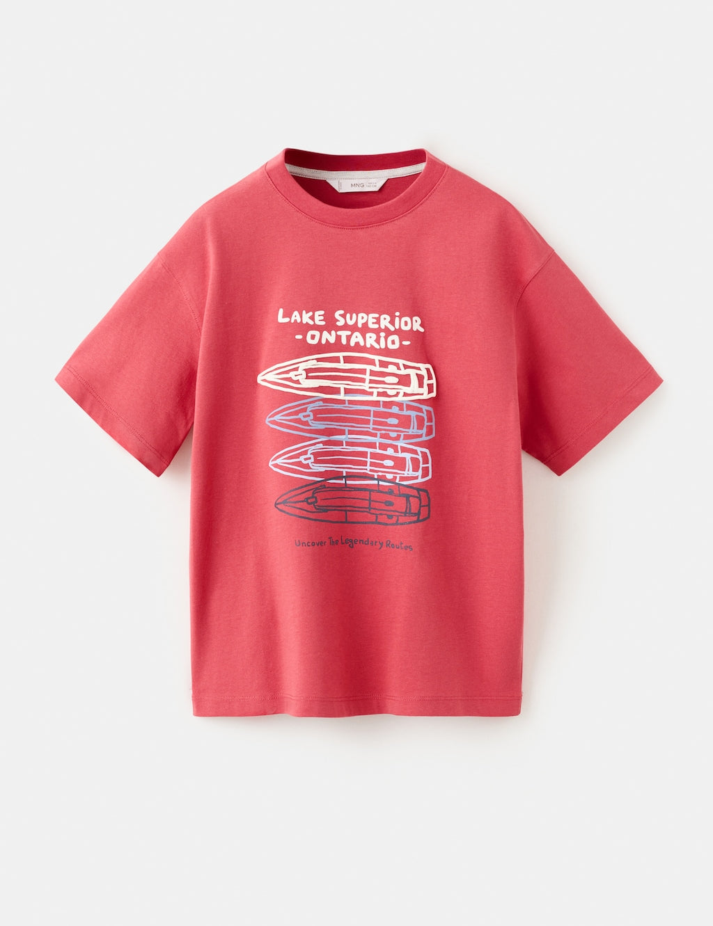 Mango t-shirt fbarcas in red - Image 2