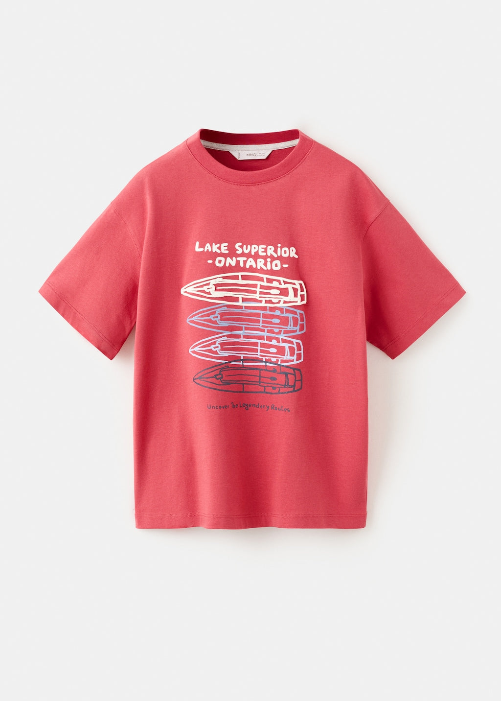 Mango t-shirt fbarcas in red - Image 2