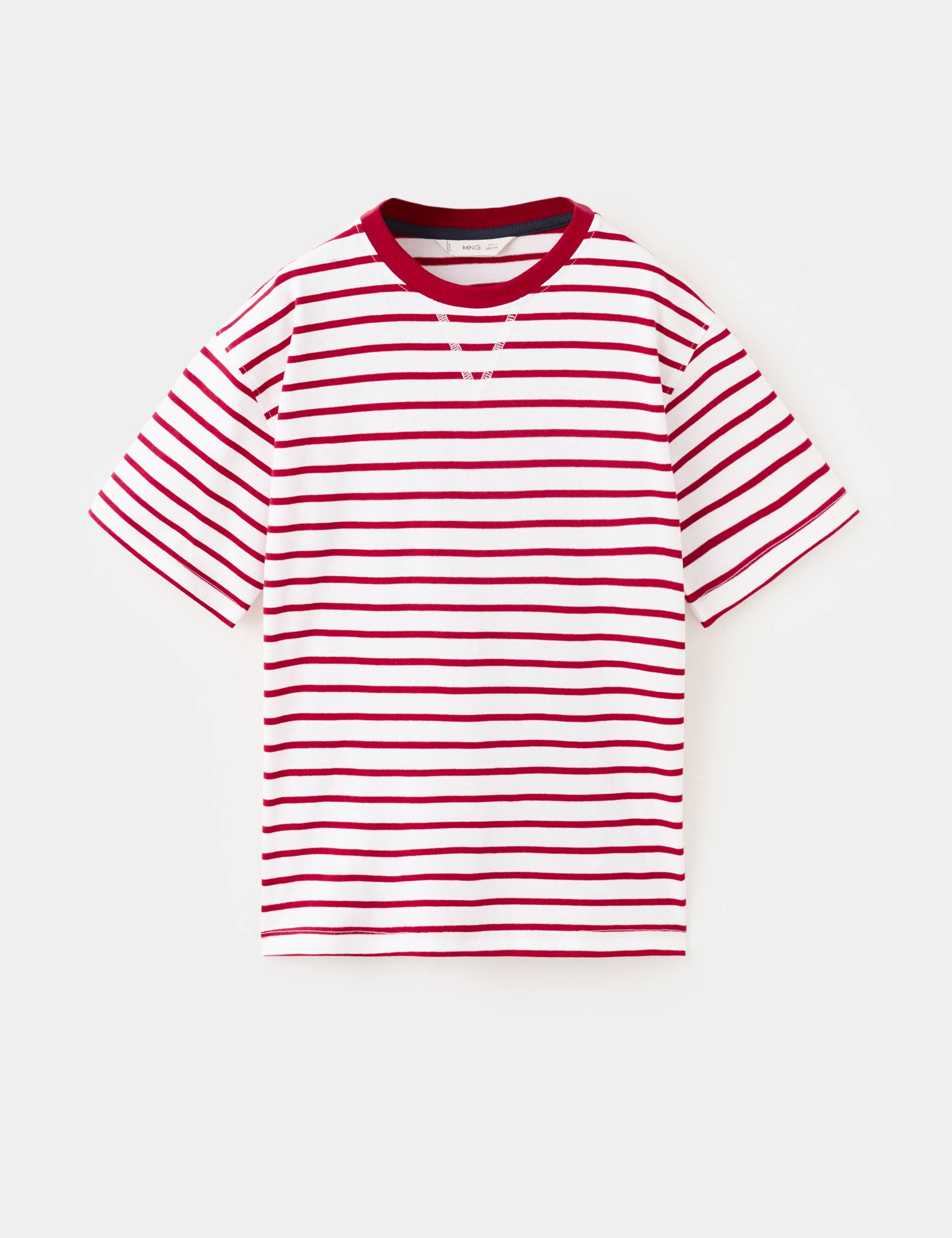 Mango t-shirt fclassic in red-021