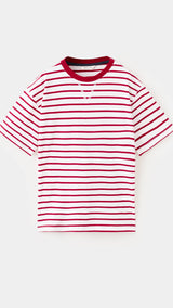 Mango t-shirt fclassic in red-021
