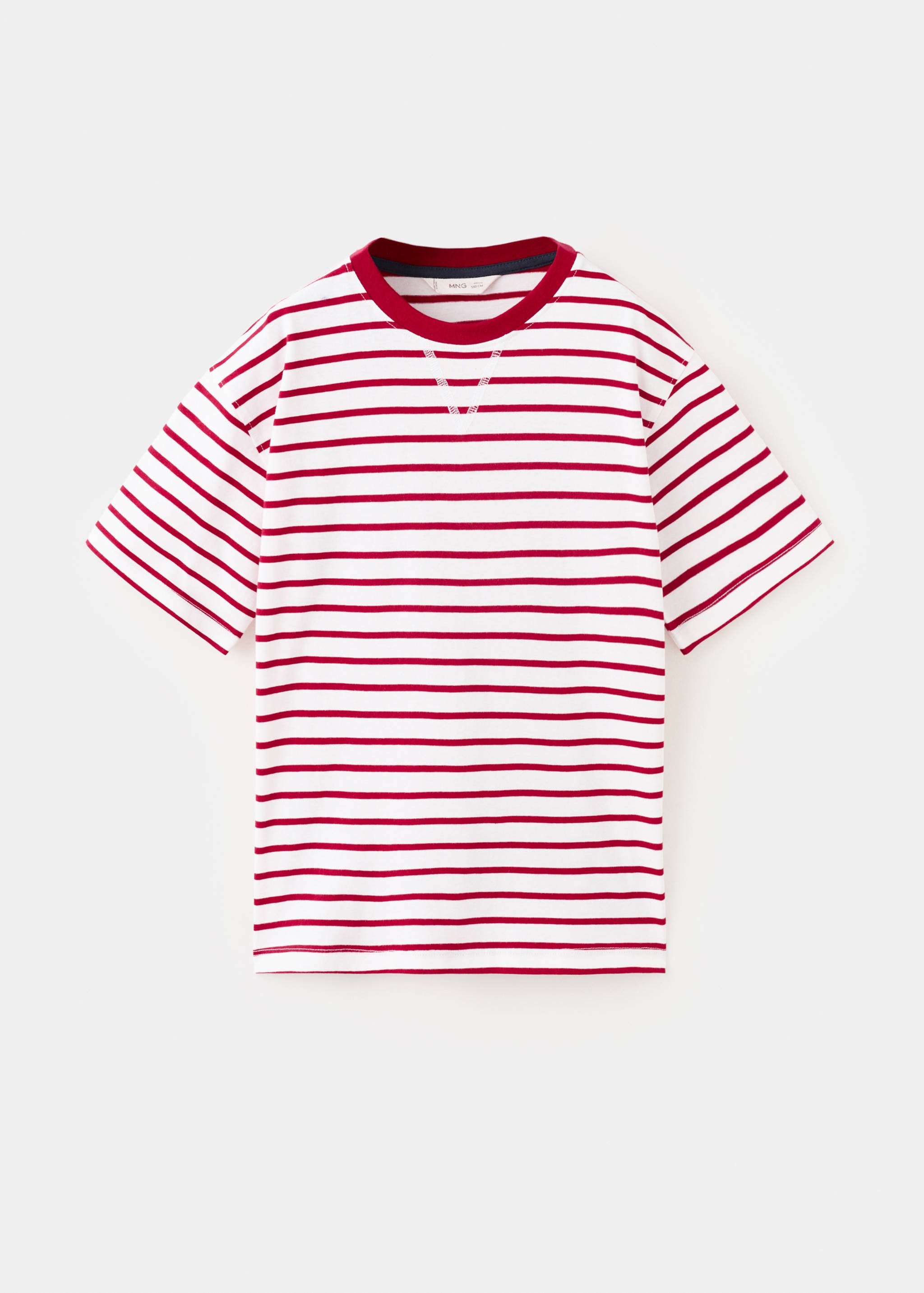 Mango t-shirt fclassic in red-021