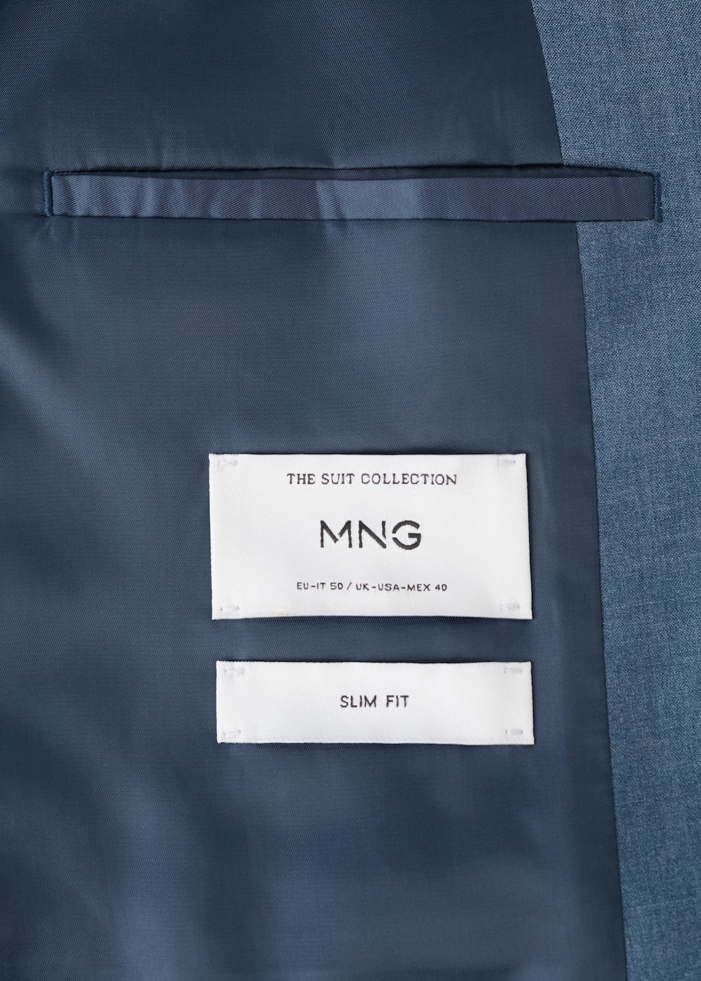 Mango blazer milan in indigo - Image 3