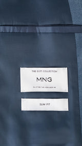 Mango blazer milan in indigo - Image 3