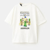 Mango t-shirt minecraw in off white - Image 1