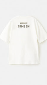Mango t-shirt minecraw in off white - Image 4