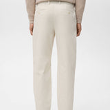 Mango trousers pierre in off white-003