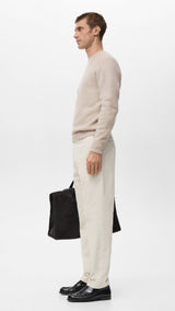 Mango trousers pierre in off white-008