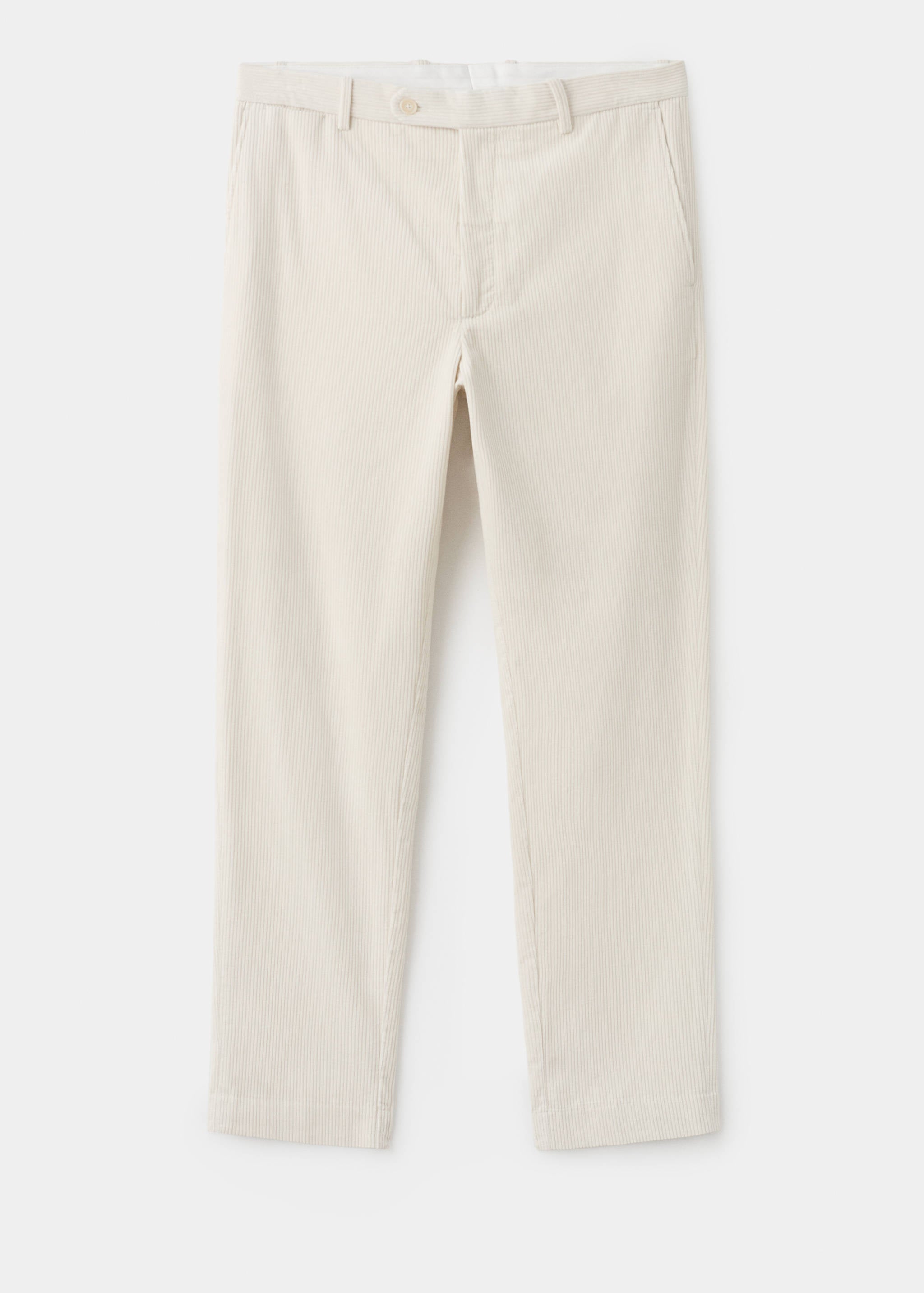 Mango trousers pierre in off white-021