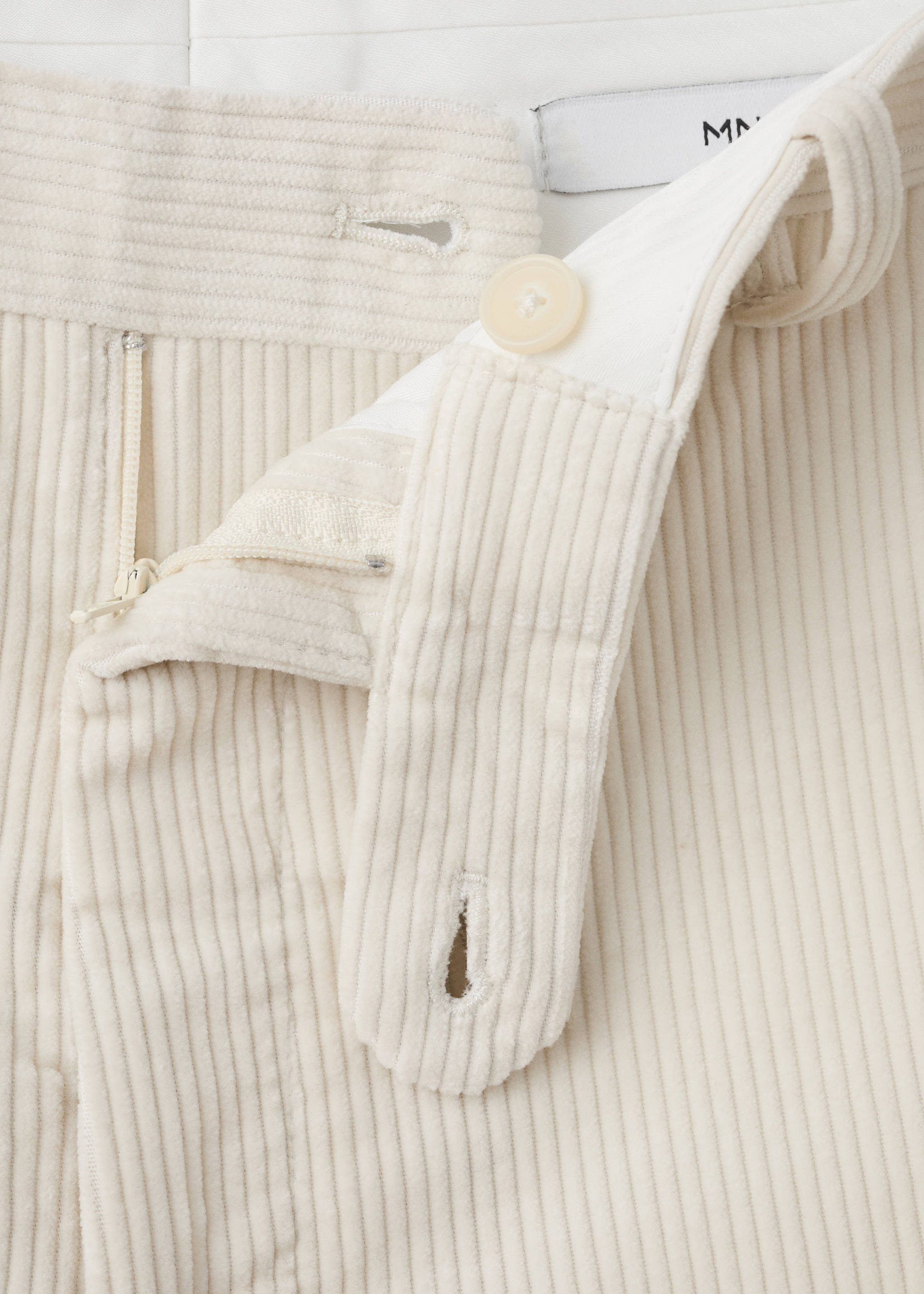 Mango trousers pierre in off white-023