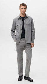 Mango trousers pierre in light vigore grey-001