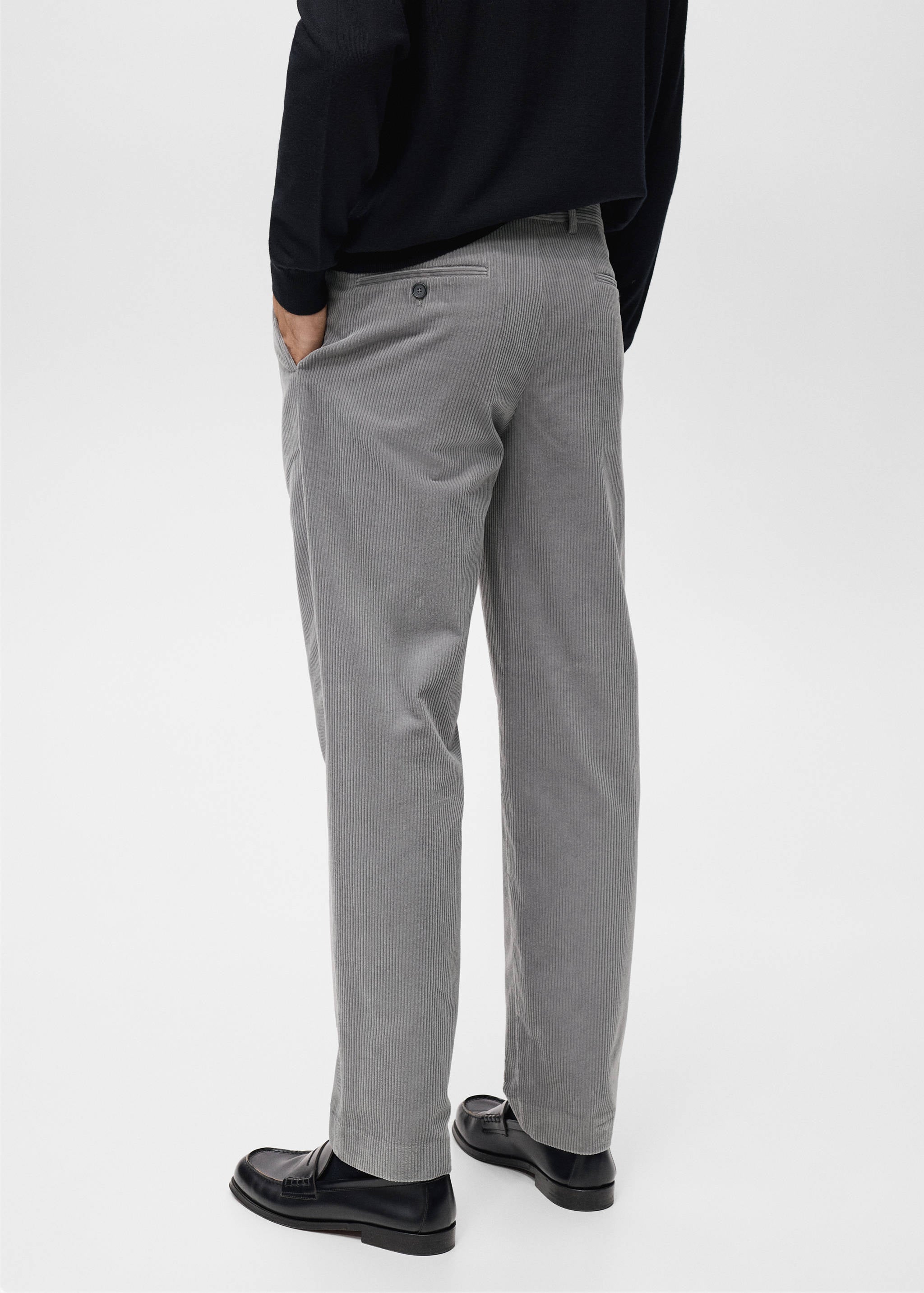 Mango trousers pierre in light vigore grey-003