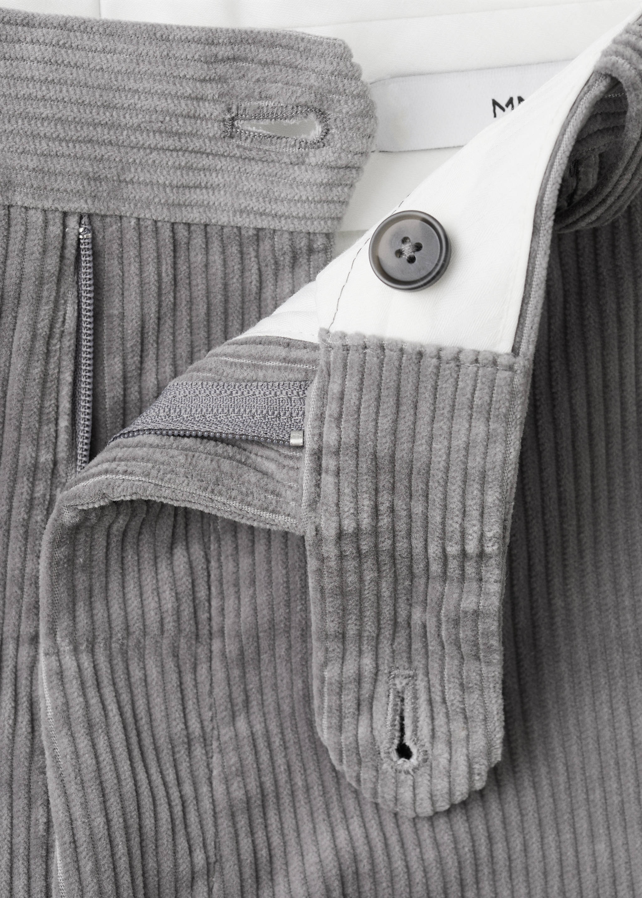 Mango trousers pierre in light vigore grey-023
