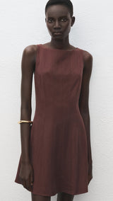 Mango dress lotus in brown - Image 1