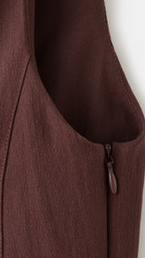 Mango dress lotus in brown - Image 3