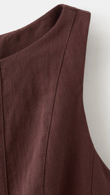 Mango dress lotus in brown - Image 5
