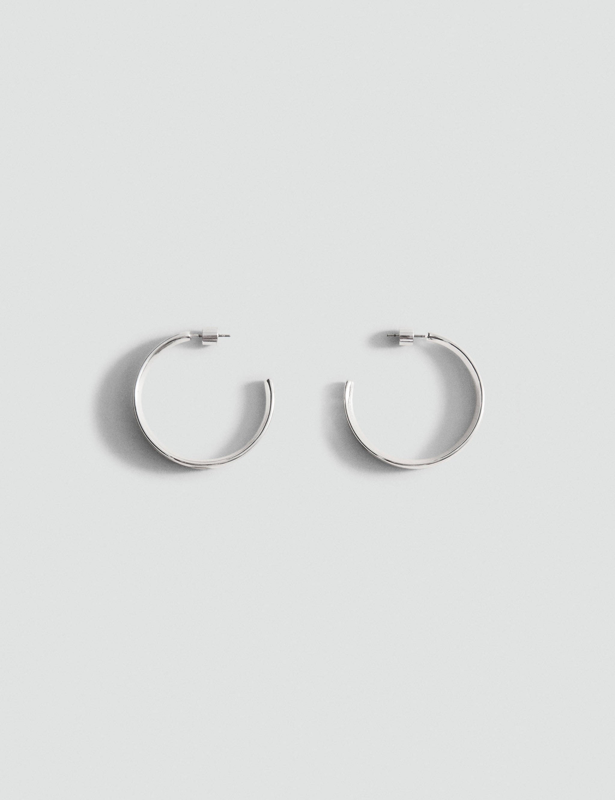 Mango earrings danae in silver-051