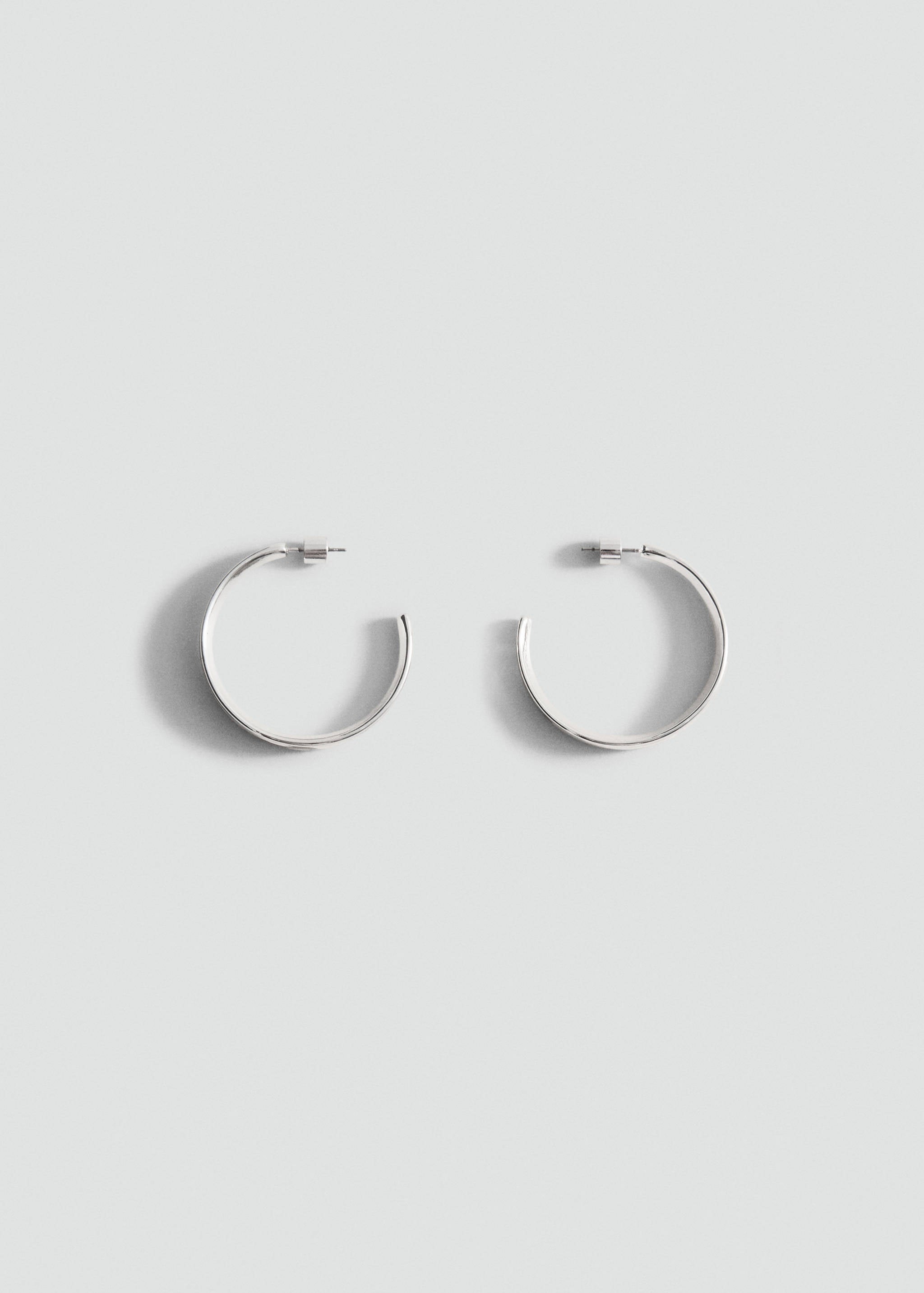 Mango earrings danae in silver-051