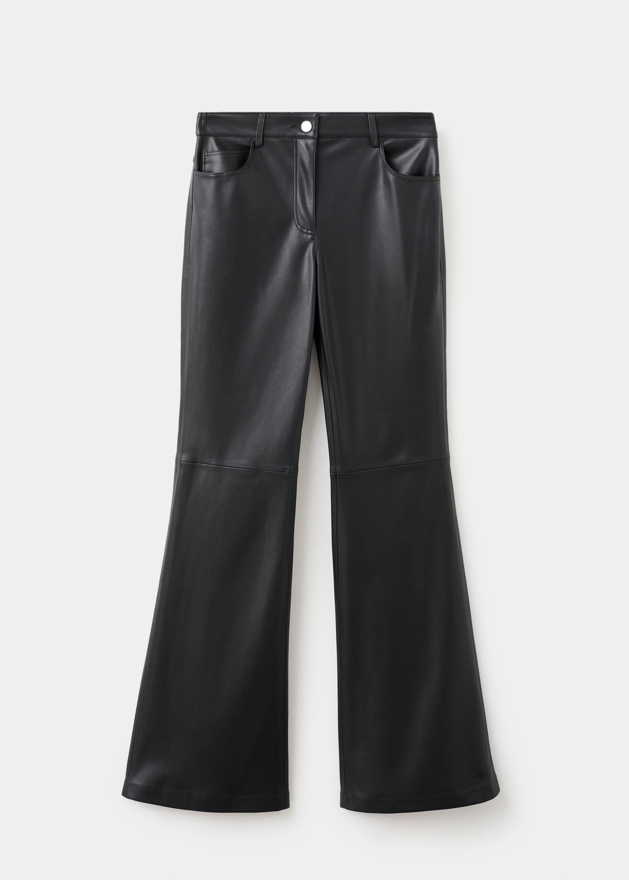 Mango trousers connie in black