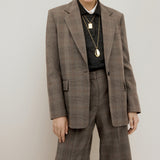 Mango trousers monet in brown - Image 1