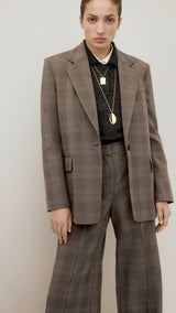 Mango trousers monet in brown - Image 1