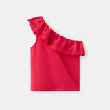 Mango t-shirt lace in red - Image 1
