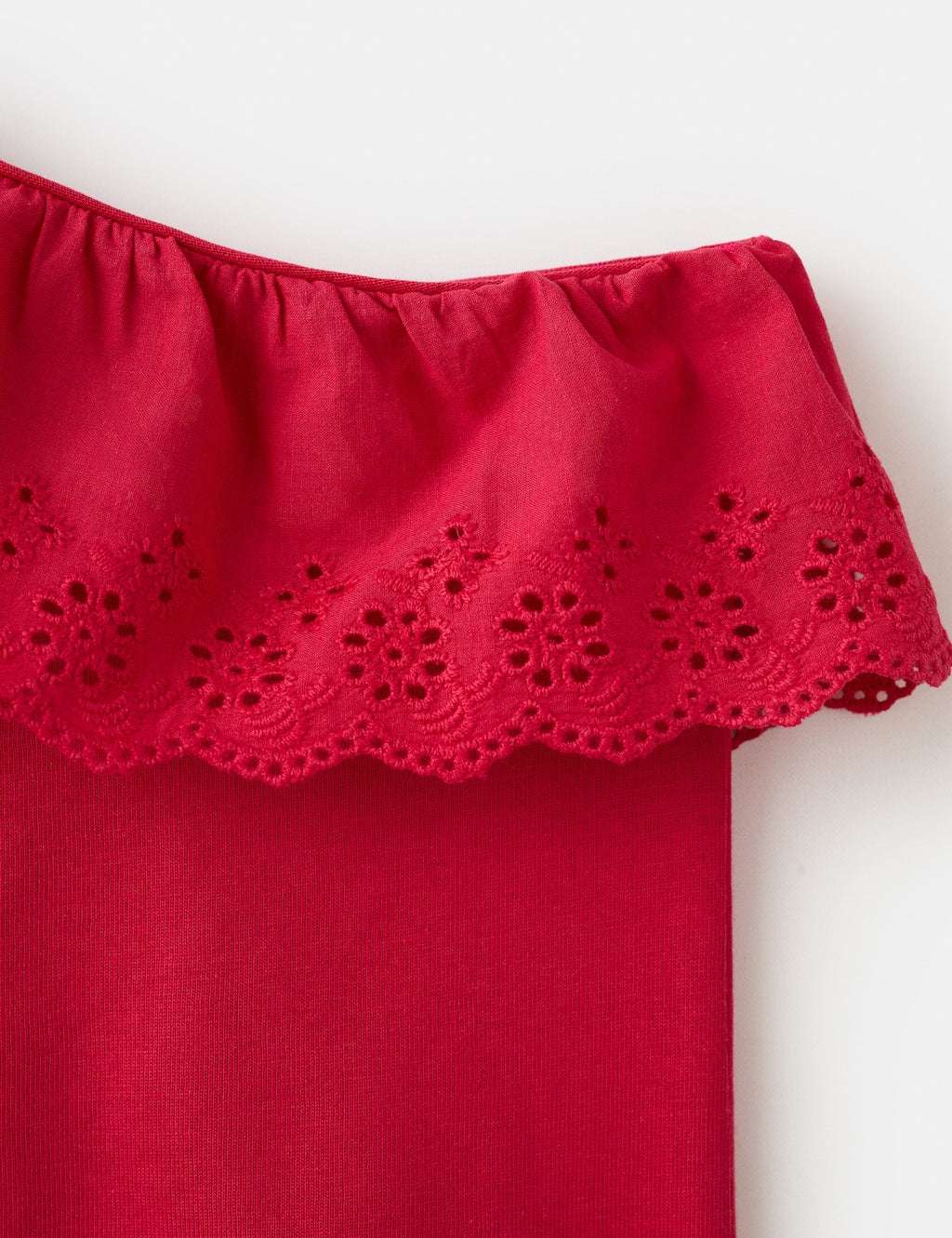 Mango t-shirt lace in red - Image 2