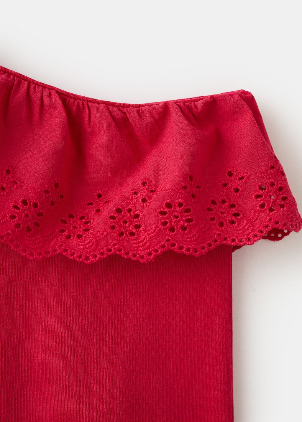 Mango t-shirt lace in red - Image 2