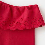 Mango t-shirt lace in red - Image 2